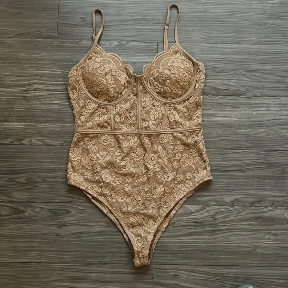 Nude Lace Bodysuit